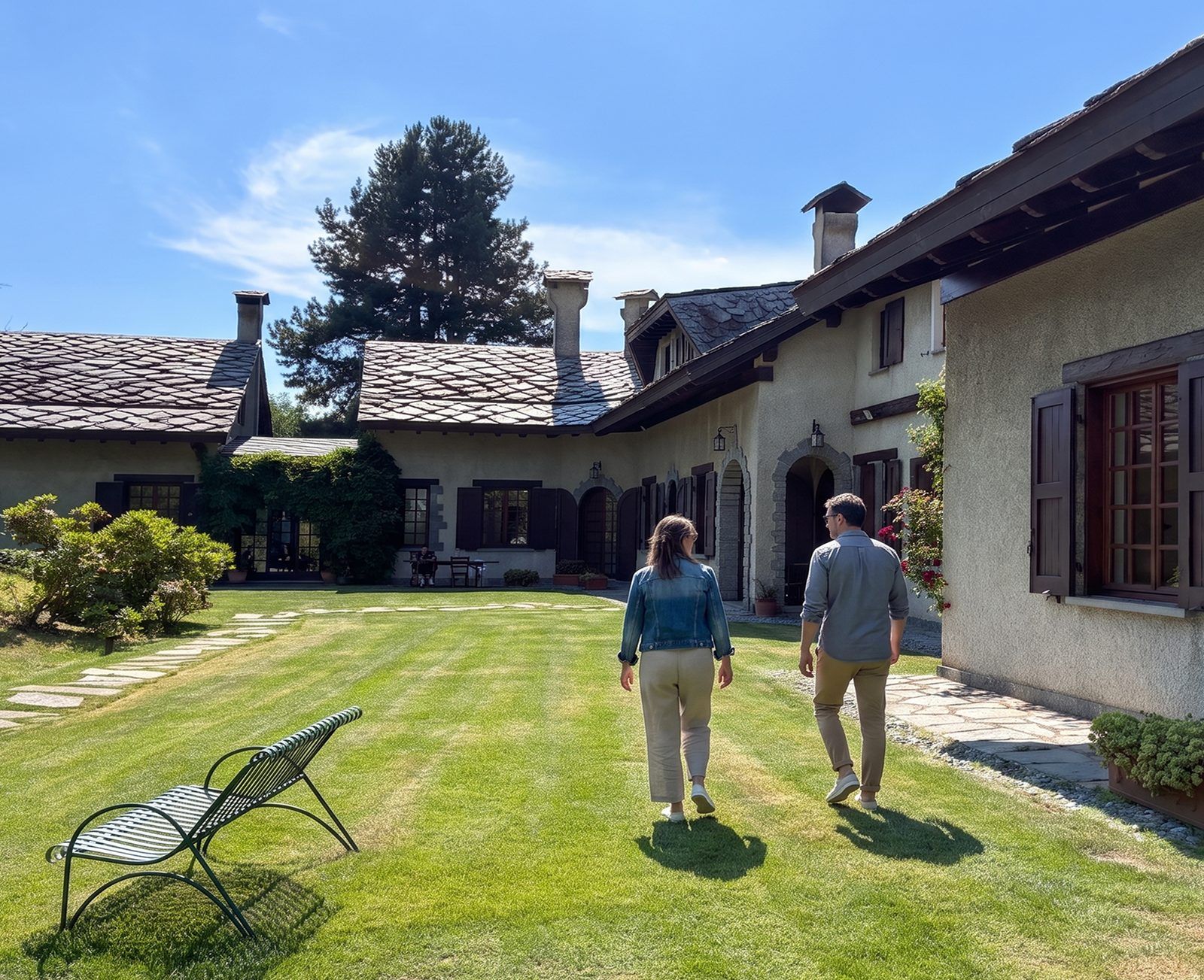 La corte per le passeggiate alla Casa di Stefano